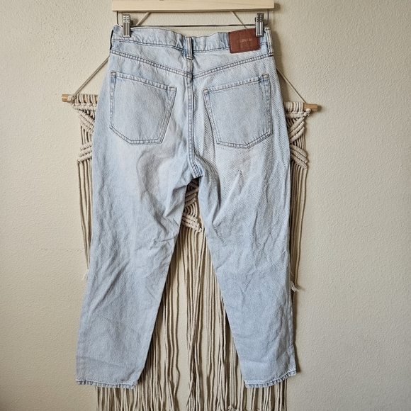 Zara Denim Mon Jean Distressed Light Blue Women's 10x27 - Picture 4 of 9